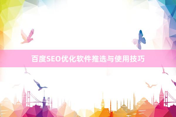 百度SEO优化软件推选与使用技巧
